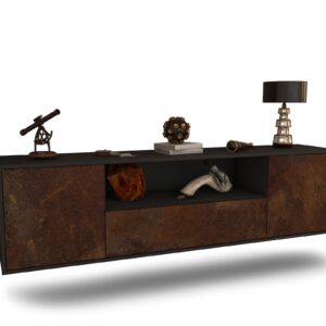 Lowboard Bakersfield, Rost, hängend (180x49x35cm)