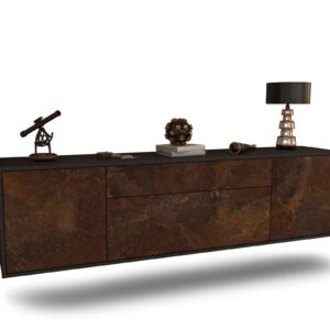 Lowboard Aurora, Rost, hängend (180x49x35cm)