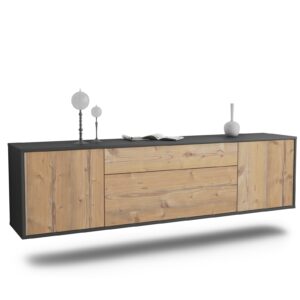 Lowboard Aurora, Pinie, hängend (180x49x35cm)