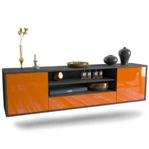 Lowboard Corpus Christi, Orange, hängend (180x49x35cm)