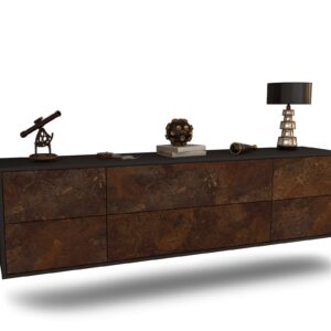 Lowboard Saint Paul, Rost, hängend (180x49x35cm)