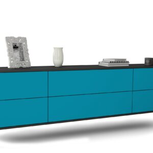 Lowboard Saint Paul, Türkis, hängend (180x49x35cm)