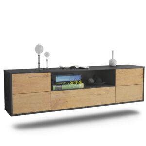 Lowboard Buffalo, Eiche, hängend (180x49x35cm)