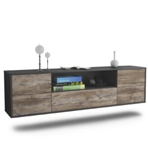 Lowboard Buffalo, Treibholz, hängend (180x49x35cm)