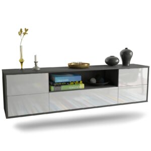 Lowboard Buffalo, Weiß, hängend (180x49x35cm)
