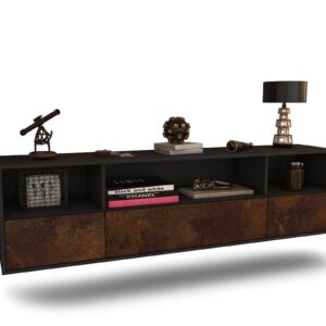 Lowboard Plano, Rost, hängend (180x49x35cm)