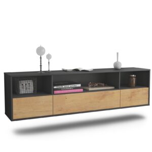 Lowboard Plano, Eiche, hängend (180x49x35cm)