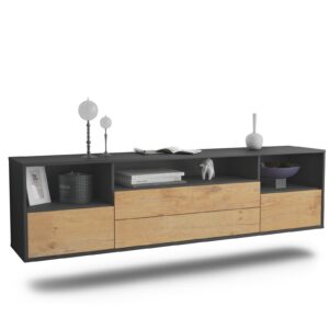 Lowboard Henderson, Eiche, hängend (180x49x35cm)