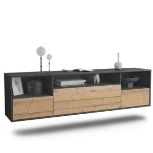 Lowboard Henderson, Pinie, hängend (180x49x35cm)