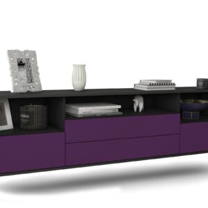 Lowboard Henderson, Lila, hängend (180x49x35cm)