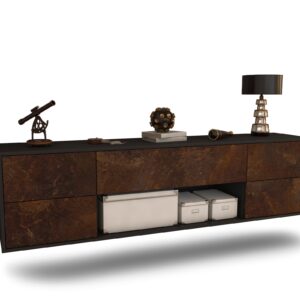 Lowboard Lincoln, Rost, hängend (180x49x35cm)