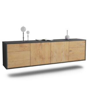 Lowboard Madison, Eiche, hängend (180x49x35cm)
