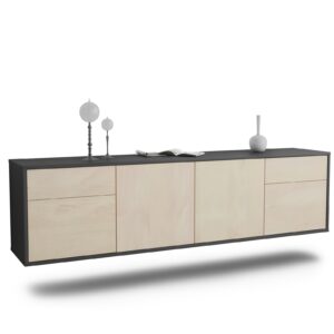 Lowboard Madison, Zeder, hängend (180x49x35cm)