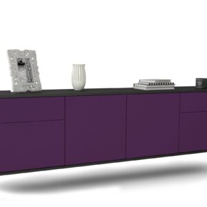 Lowboard Madison, Lila, hängend (180x49x35cm)