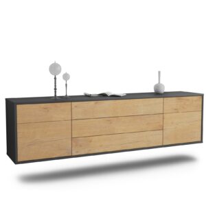 Lowboard Orlando, Eiche, hängend (180x49x35cm)