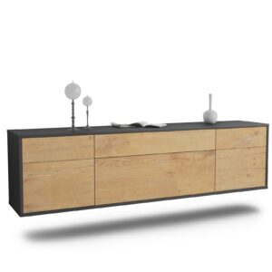 Lowboard Baton Rouge, Eiche, hängend (180x49x35cm)