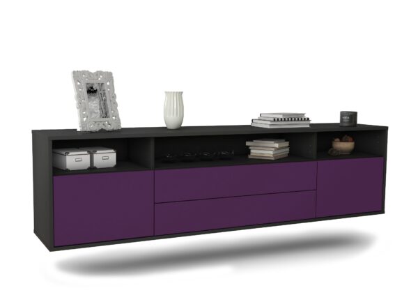Lowboard Laredo, Lila, hängend (180x49x35cm)