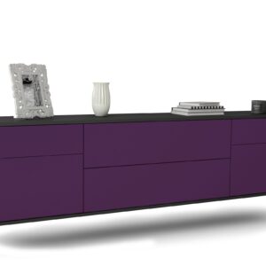 Lowboard Chula Vista, Lila, hängend (180x49x35cm)