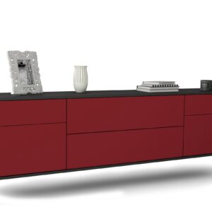Lowboard Chula Vista, Bordeaux, hängend (180x49x35cm)