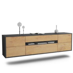Lowboard Reno, Eiche, hängend (180x49x35cm)