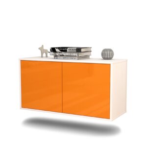 Lowboard New York City, Orange, hängend (92x49x35cm)