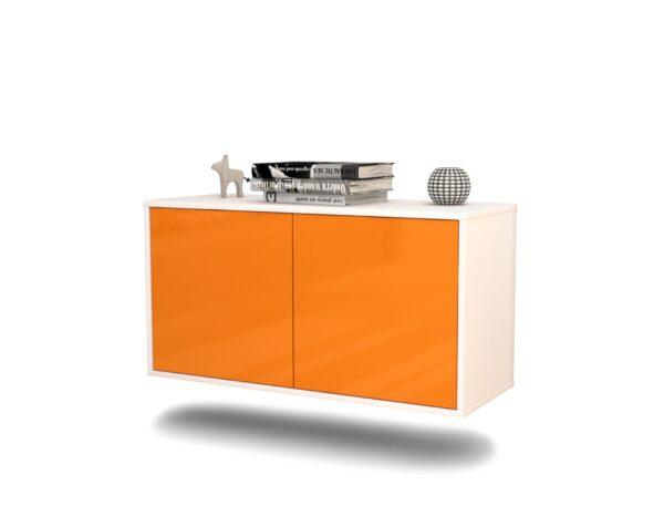 Lowboard New York City, Orange, hängend (92x49x35cm)