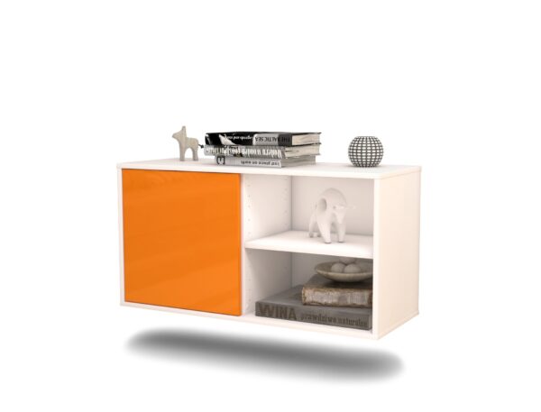 Lowboard Los Angeles, Orange, hängend (92x49x35cm)