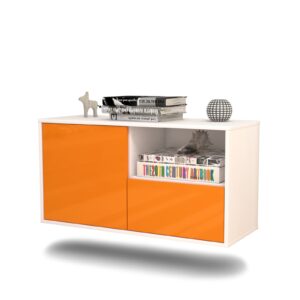 Lowboard Houston, Orange, hängend (92x49x35cm)