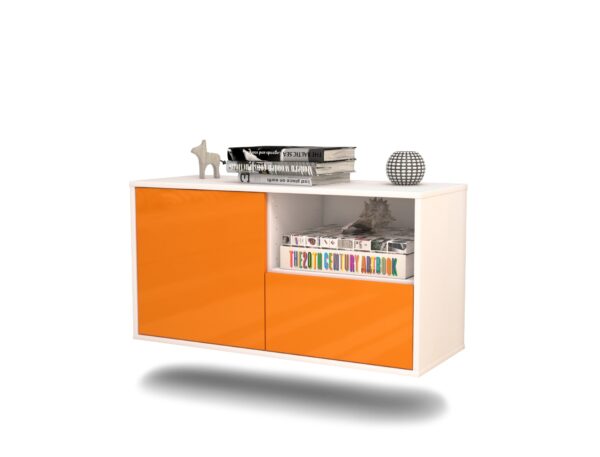 Lowboard Houston, Orange, hängend (92x49x35cm)