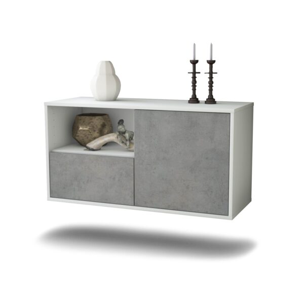 Lowboard Phoenix, Beton, hängend (92x49x35cm)