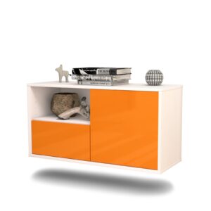 Lowboard Phoenix, Orange, hängend (92x49x35cm)