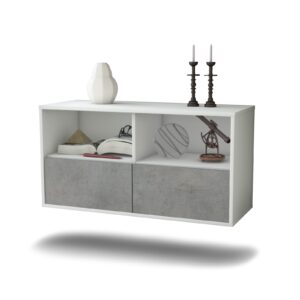 Lowboard San Antonio, Beton, hängend (92x49x35cm)