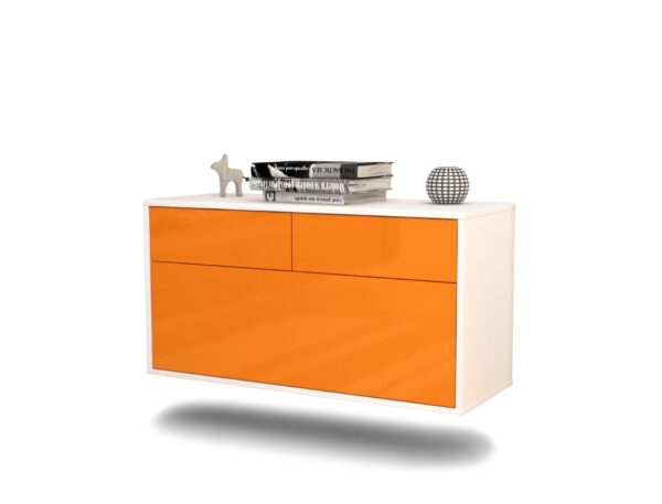Lowboard San Diego, Orange, hängend (92x49x35cm)