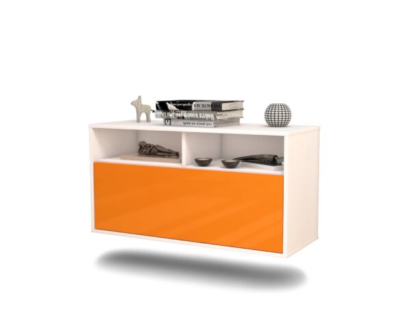 Lowboard Dallas, Orange, hängend (92x49x35cm)