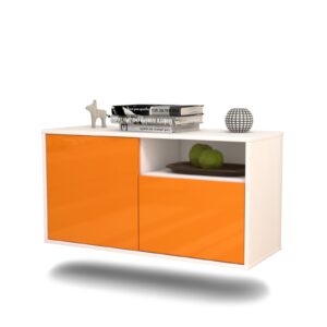 Lowboard Detroit, Orange, hängend (92x49x35cm)