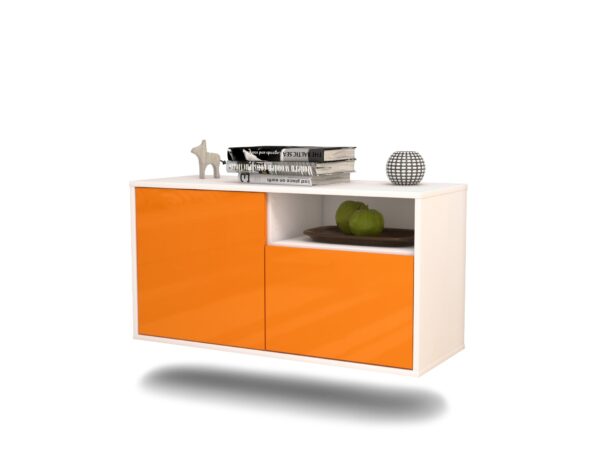 Lowboard Detroit, Orange, hängend (92x49x35cm)