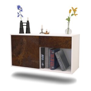 Lowboard Portland, Rost, hängend (136x49x35cm)