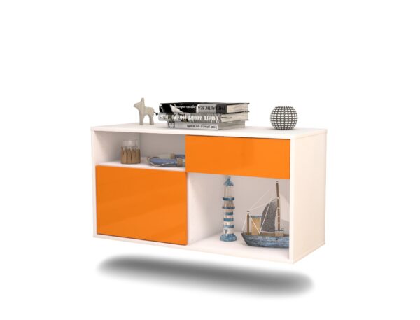 Lowboard Tucson, Orange, hängend (136x49x35cm)