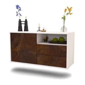 Lowboard Memphis, Rost, hängend (92x49x35cm)