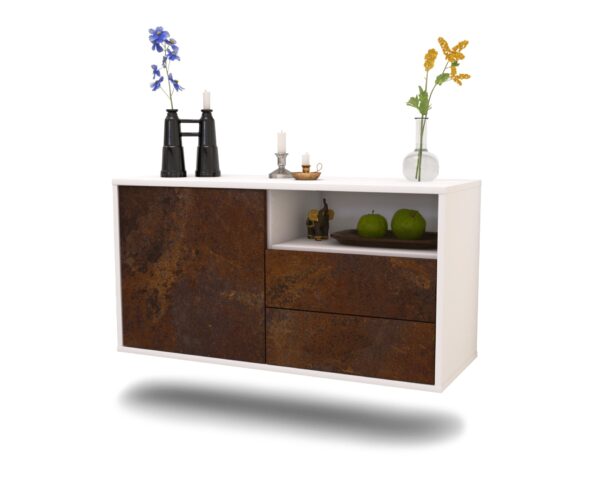 Lowboard Memphis, Rost, hängend (92x49x35cm)