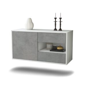 Lowboard Charlotte, Beton, hängend (92x49x35cm)