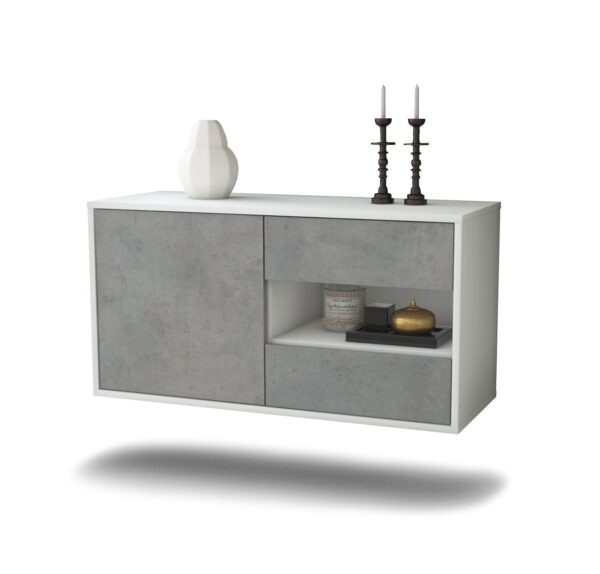 Lowboard Charlotte, Beton, hängend (92x49x35cm)