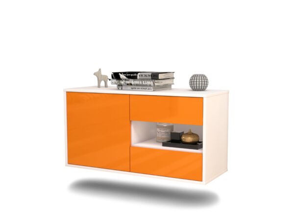 Lowboard Charlotte, Orange, hängend (92x49x35cm)
