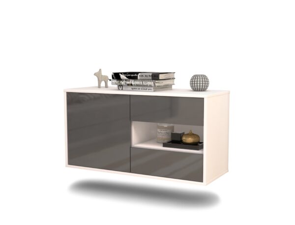 Lowboard Charlotte, Grau, hängend (92x49x35cm)