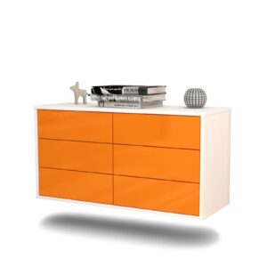 Lowboard Baltimore, Orange, hängend (92x49x35cm)