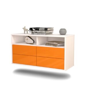 Lowboard El Paso, Orange, hängend (92x49x35cm)