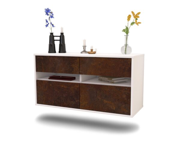 Lowboard Milwaukee, Rost, hängend (92x49x35cm)