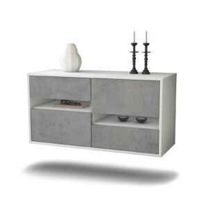 Lowboard Boston, Beton, hängend (92x49x35cm)