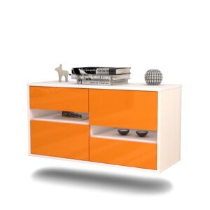 Lowboard Boston, Orange, hängend (92x49x35cm)