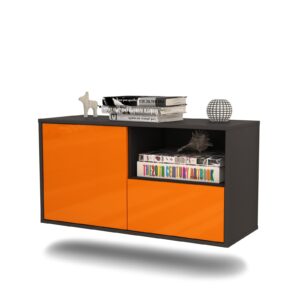 Lowboard Houston, Orange, hängend (92x49x35cm)
